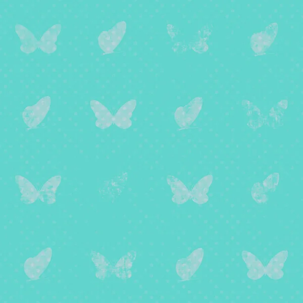 Modèle Abstrait Sans Couture Papillons Texture Aux Couleurs Turquoise Blanche — Photo