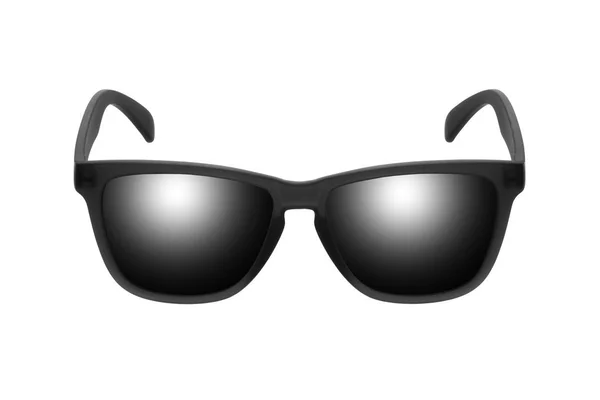 Sunglasses Black Lenses Isolated White Background — Stock Photo, Image