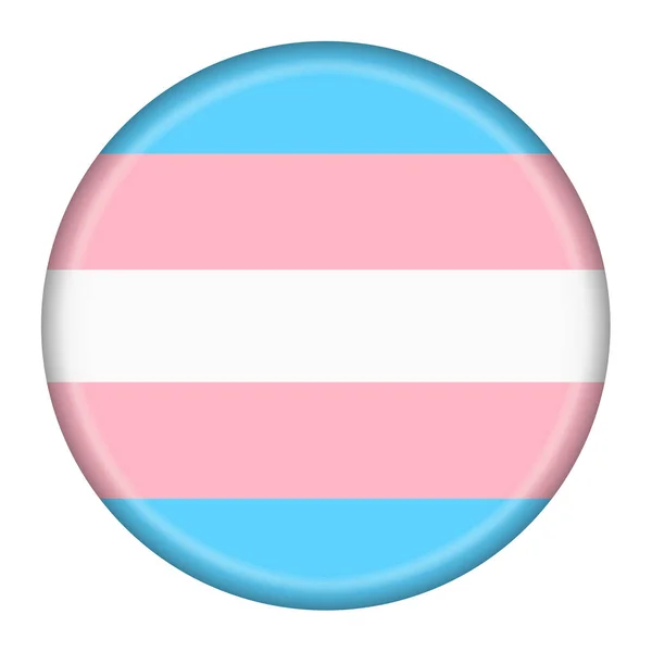 Bandera de Orgullo Transgénero azul blanco rayas de color rosa 3d ilustración con ruta de recorte —  Fotos de Stock