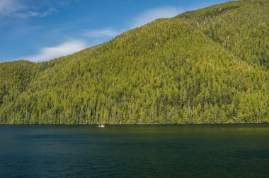 Inside Passage, Bc, Kanada - 13 Eylül 2018: Alki, Tacoma, Washington, ABD 1925'te inşa bir Alaska balık avcısı.