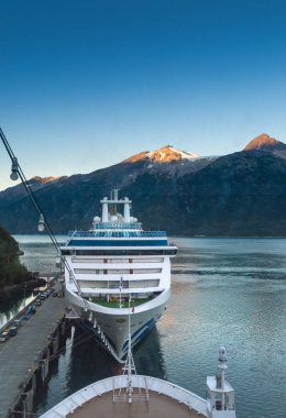 15 Eylül 2018 - Skagway, Ak: gemi yanaşma iskelesi içinde A Princess Cruises.