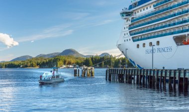 17 Eylül 2018 - Ketchikan, Ak: Limanda Island Princess yolcu gemisi.