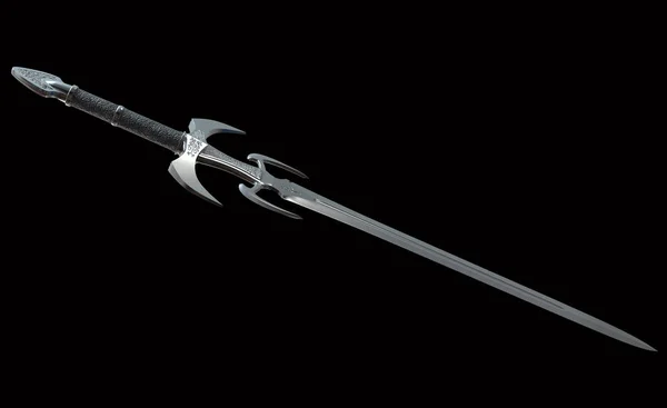 Illustration Medieval Swords Isolated Black Background — Stock Photo, Image