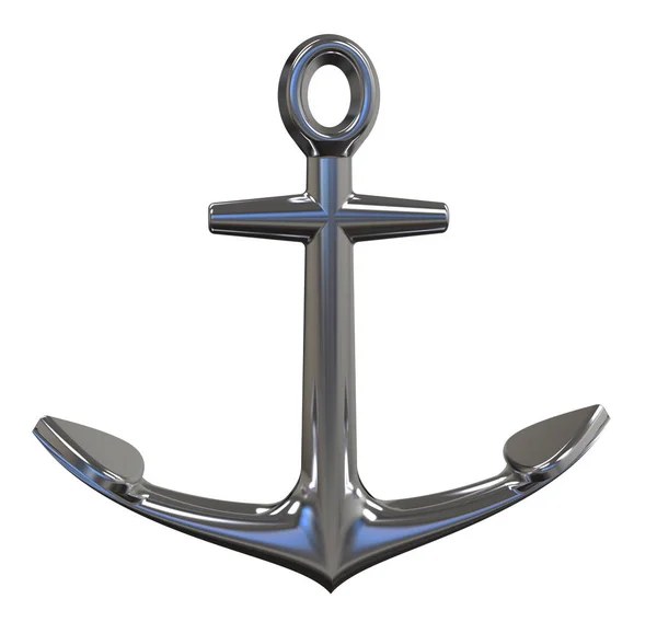 Anchor.3d ilustração. Isolado no fundo branco — Fotografia de Stock