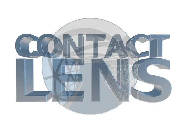 Kontaktlinsen.3D-Abbildung. isoliert auf weißem Hintergrund — Stockfoto