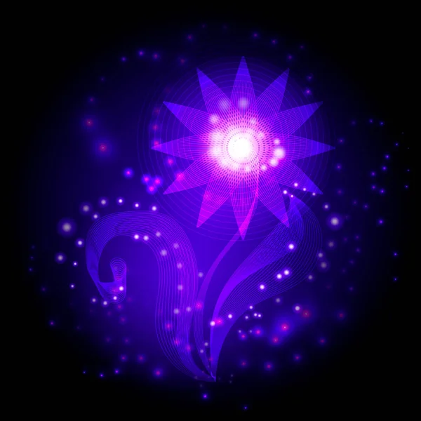 Fleur de cristal — Image vectorielle