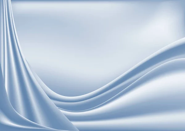 Contexte Abstrait Rideaux Plis Lumineux Sur Fond Clair — Image vectorielle
