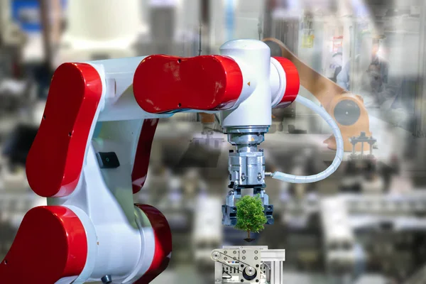 Robot Boom Milieu Industriële Boom Toekomst Van Arm — Stockfoto