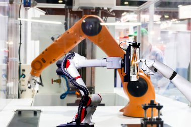 Robot yapay imalat akıllı robot değmek perde tablet kablosuz.