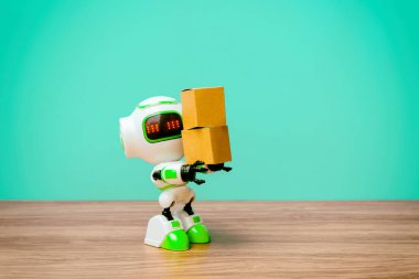 Kutu endüstri holding teknoloji robot veya robotlar insanlar yerine çalışma