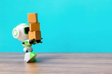 Kutu endüstri holding teknoloji robot veya robotlar insanlar yerine çalışma