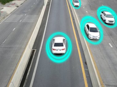 GPS ile kontrol ve izleme akıllı Self sürüş için akıllı araba