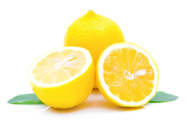 Лимон Освіжаючий Білому Тлі — стокове фото