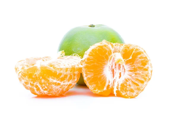 Szogun Pomarańcze Owoce Białym Tle — Zdjęcie stockowe