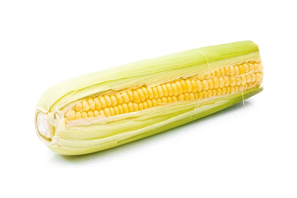 Raw Corn White Background — Stock Photo, Image