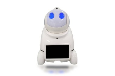 Depodaki fabrika konsepti teknolojisinde akıllı otomasyon robotları