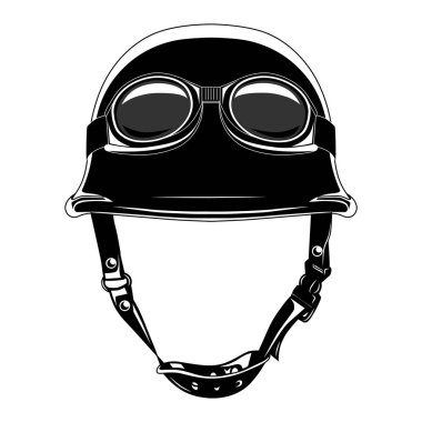 Motosiklet kask gözlüklü vektör görüntü.