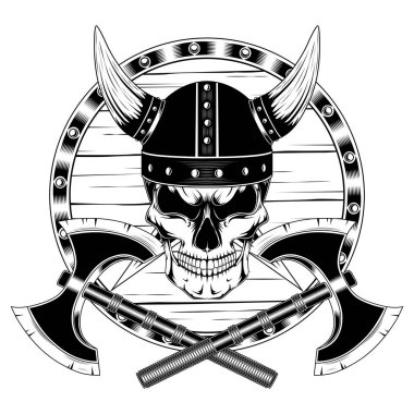 Kafamda kask kalkan ve balta ile boynuzlarıyla.