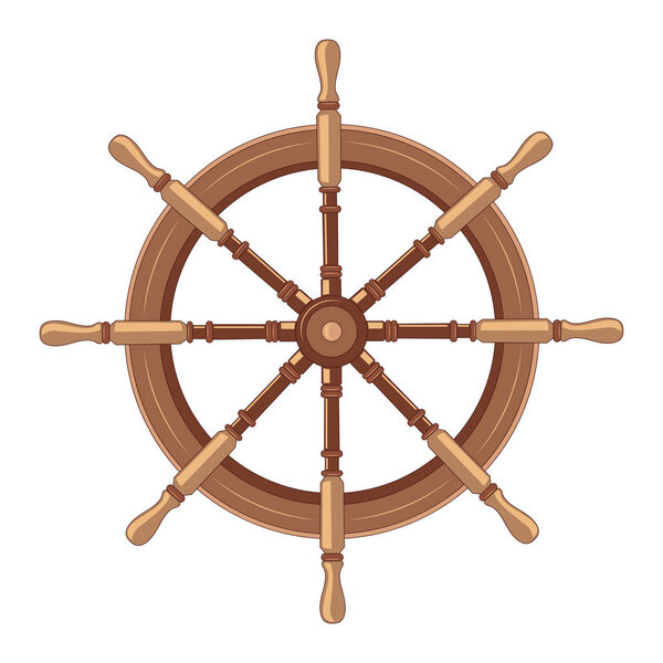 Vector image of the steering wheel.