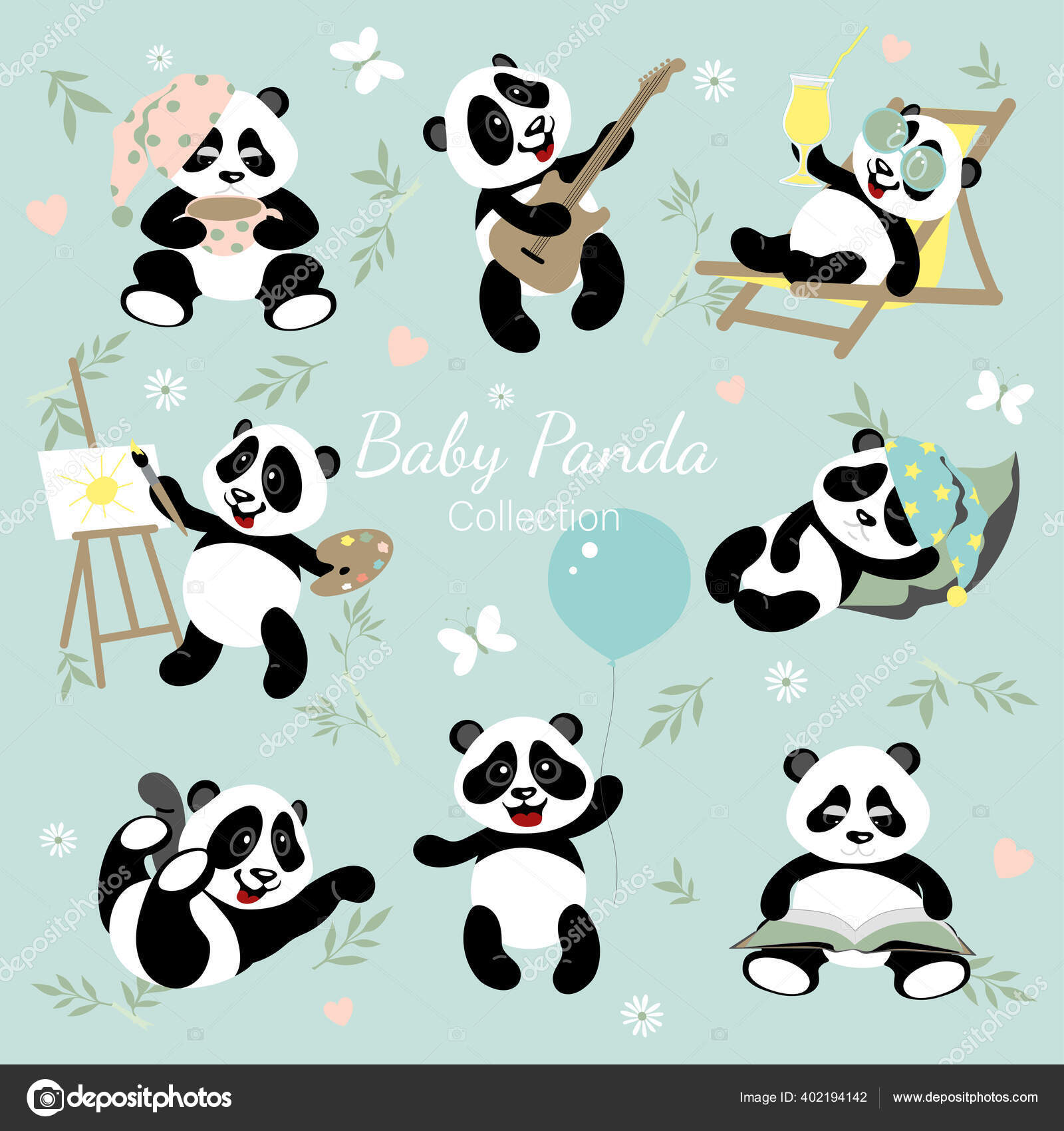 Desenho de Amor Panda pintado e colorido por Usuário não