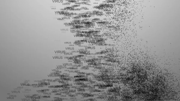 El concepto de un virus informático. Computadora infectada, muerte por computadora. 5. — Foto de Stock