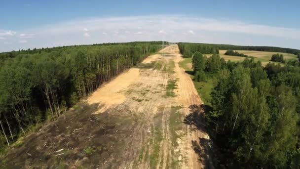 Linie energetyczne. Przesyłu energii elektrycznej 97. — Wideo stockowe