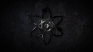 Atom fiziği. İz belgili tanımlık atom. Atom iz parlıyor. 19