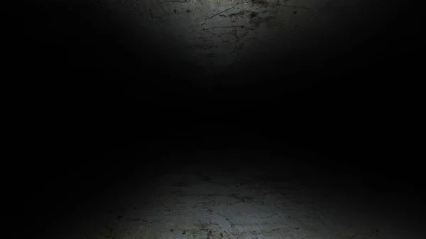 Dystra korridoren. Mörk och dyster, full av mysterier, korridoren 41 — Stockfoto