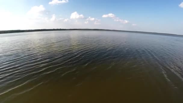 Riserva del lago Santuario, aerea. Riserva di Naroch di Belarus . — Video Stock