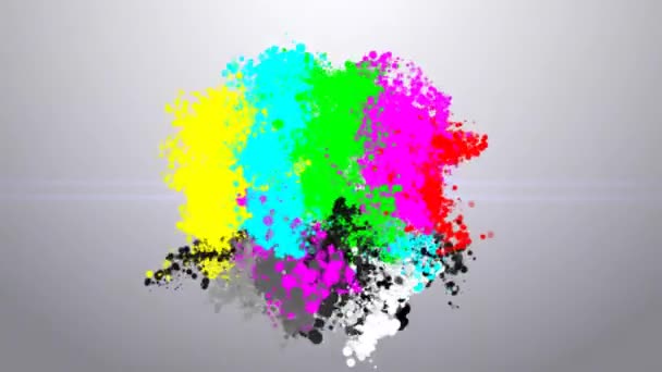 Paint stains. Colorful background. color. — Stock Video