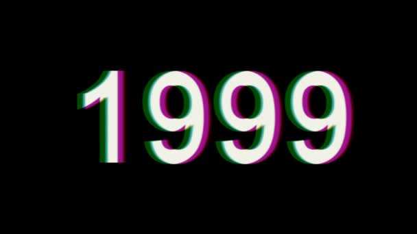 年を実行します。すぐに下方、2018 年に開始します。バック トゥ ザ フューチャー。18 — ストック動画