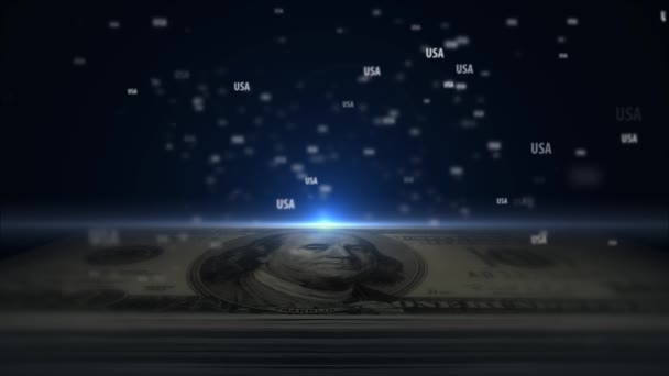 乌萨的钱美国的钱。8 — 图库视频影像