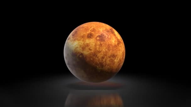 Venusplaneten-Galaxie. Planet Venus auf Galaxienhintergrund. 121 — Stockvideo