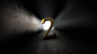 2 geri sayım koyu numara. Geri sayım sayım numaraları. İki numaralı.