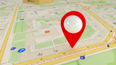 Hedef harita üzerinde. Uydu gps tarafından arama. Birçok gps sinyalleri 139.