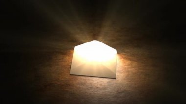 Fairytale posta. Gizemli mektup sihirli ışıkla. 55.