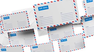 Birçok mektup bir daire içinde sinek. Internet mail. Yazışma 47.