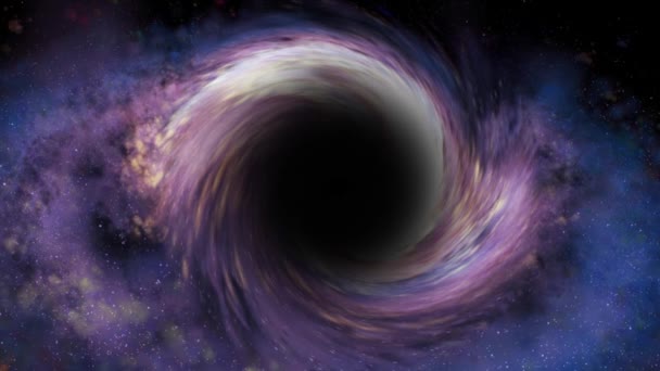 Agujero negro en el espacio distante. Teoría de la relatividad Einsteins. 38 — Vídeos de Stock