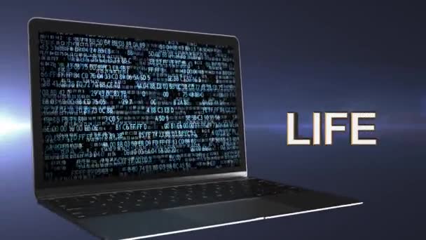 Hidup online. Internet dan kehidupan . — Stok Video