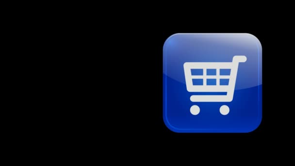 Cesto della spesa. Shopping online nel negozio online . — Video Stock