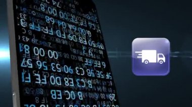 Posta eşyalarının teslimi. Akıllı telefon üzerinden teslimat yönetimi. İnternette Teslimat.