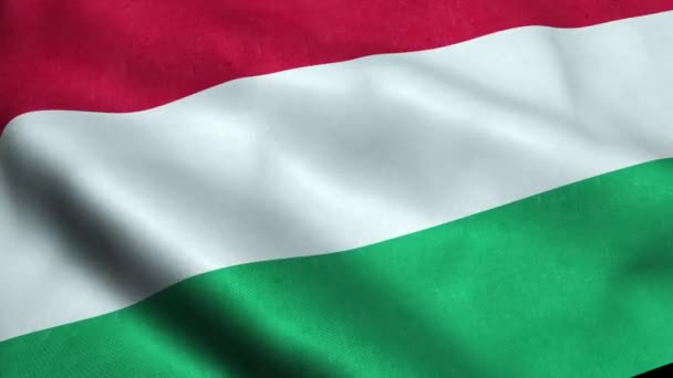 Hongrie Drapeau sans couture Looping Waving Animation 