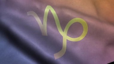 Dalgalanan bayrak wih Oğlak Burcunuz