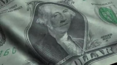 George Washington yüz doları bayrak wih sallama