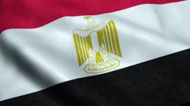 Mısır bayrağı sallayarak animasyon döngü sorunsuz