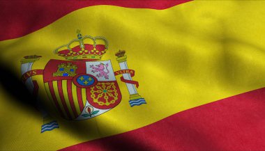 İspanya 3 boyutlu bayrak sallıyor