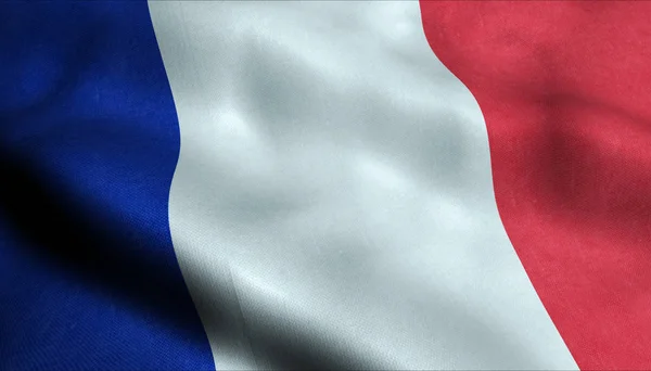 France Waving Flag — Stock Photo, Image