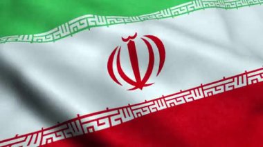 Iran bayrağı sallayarak animasyon döngü sorunsuz