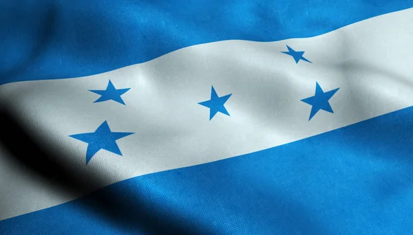 Ονδούρα Σημαία Της Ονδούρας — Φωτογραφία Αρχείου