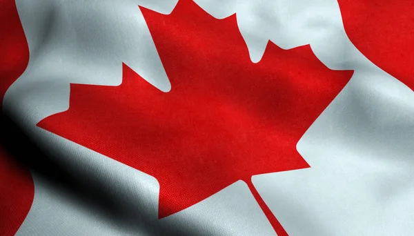 Canada Waving Flag — Stock Photo, Image